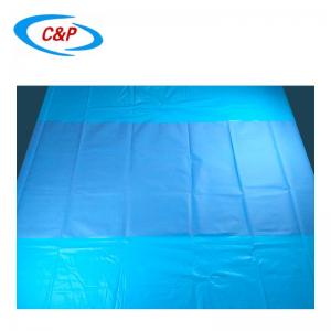 Blue PE Back Table Cover with Reinforcement