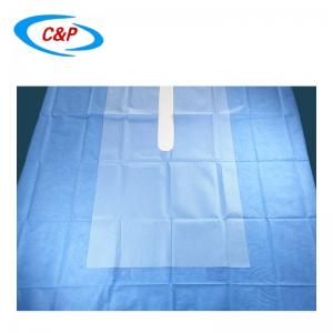 Split Surgical Drape With Adhesive